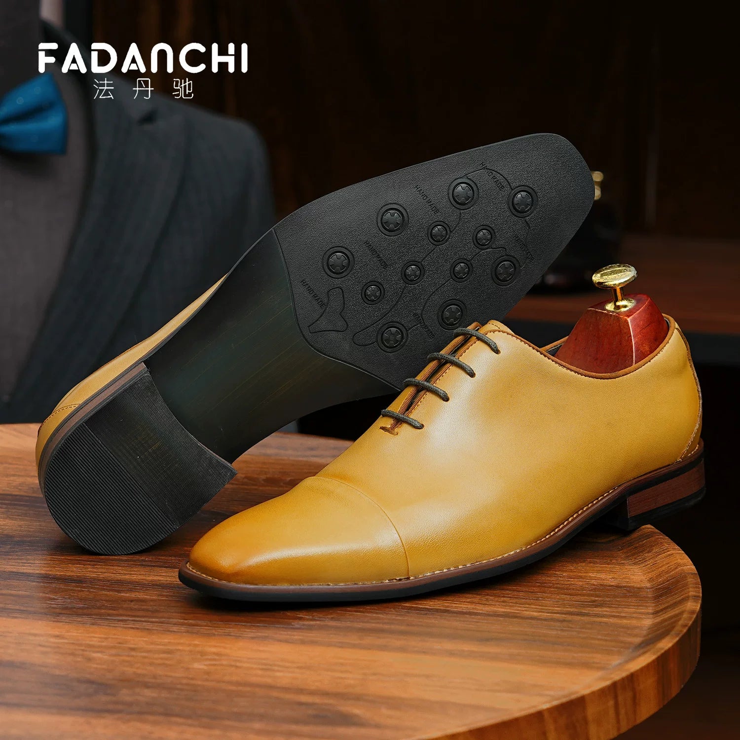 Men's Genuine Leather Leather Shoes, Business, Formal