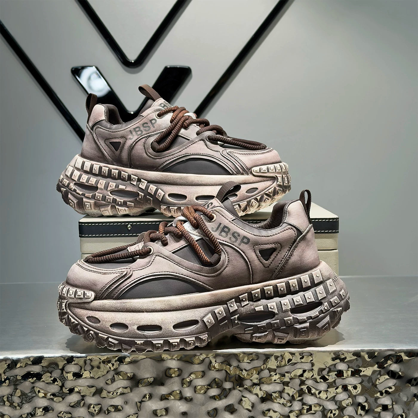 Men's Platform Chunky Dad Sneakers 2026 Spring New
