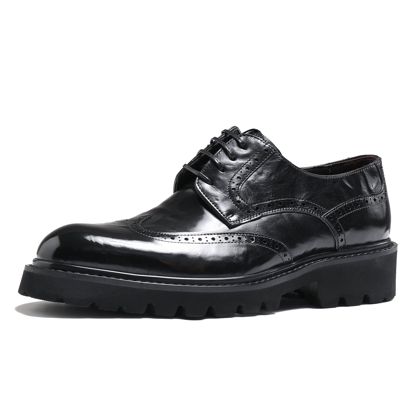 Men's Derby Shoes, Thick Sole, British Style