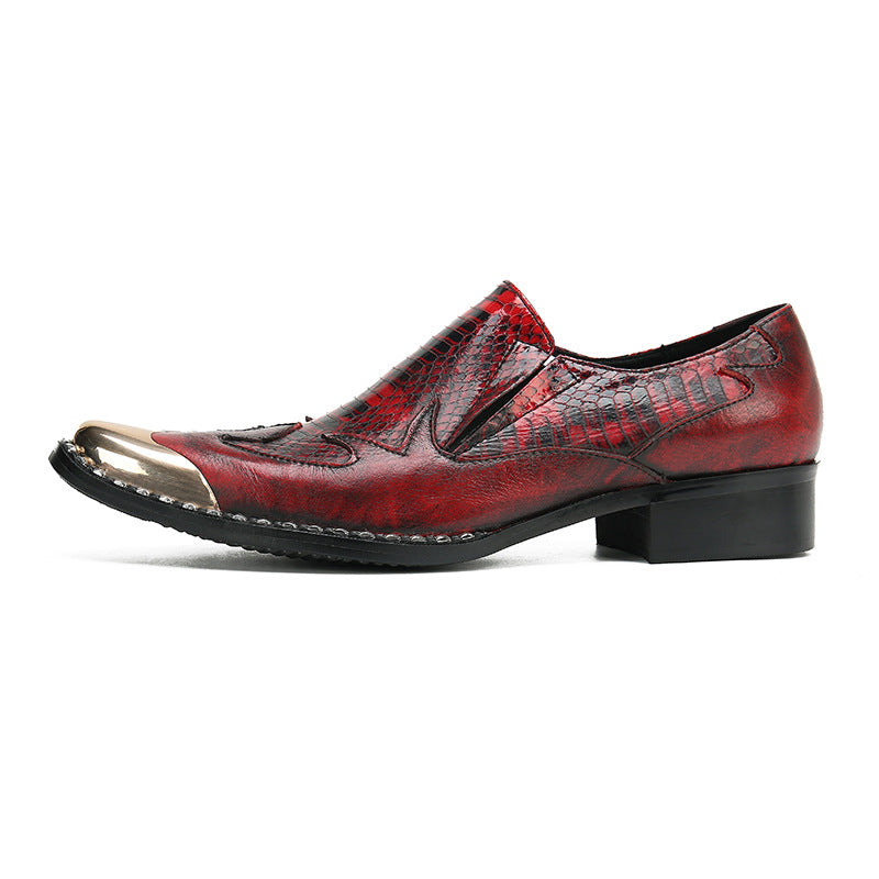 Doudou shoes men's cowhide 2023 new slip-on slip-ons casual brand Korean leather shoes British driving trendy shoes