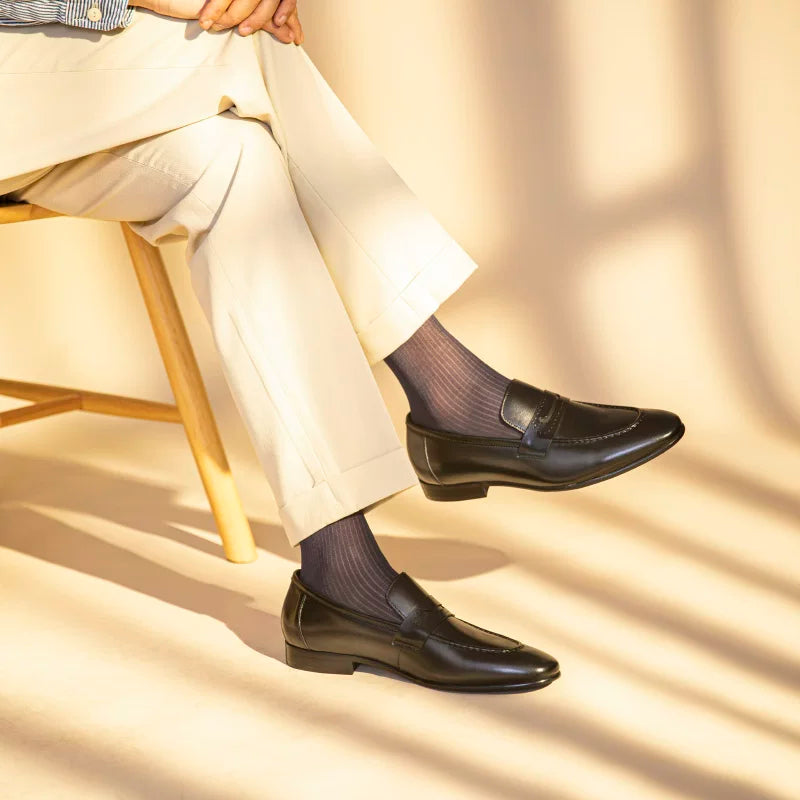 Men's Genuine Leather Loafers, Breathable, Handmade