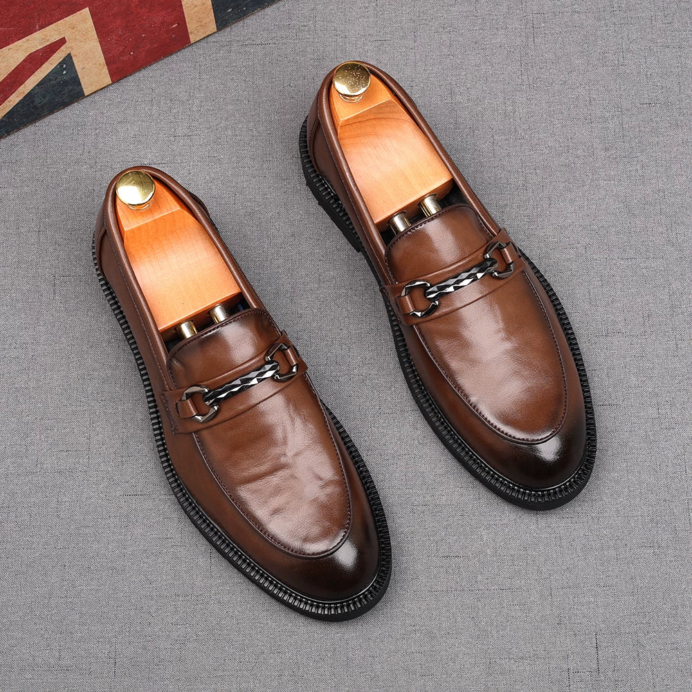 Men's Loafers, Pointed Toe, Slip-On