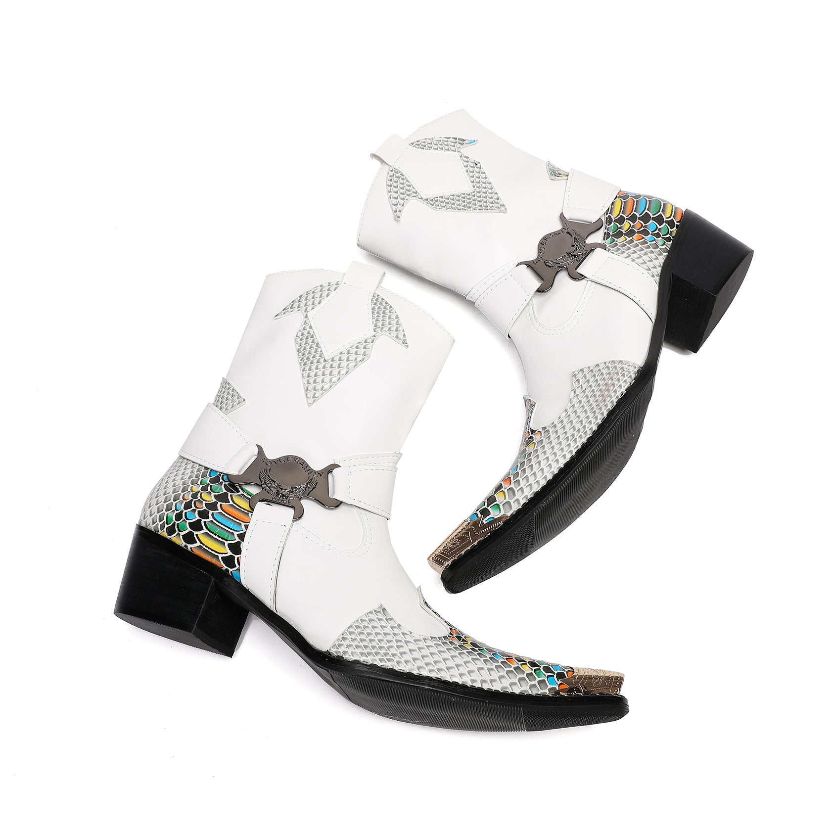 Men's White Leather Chelsea Boots – British Style