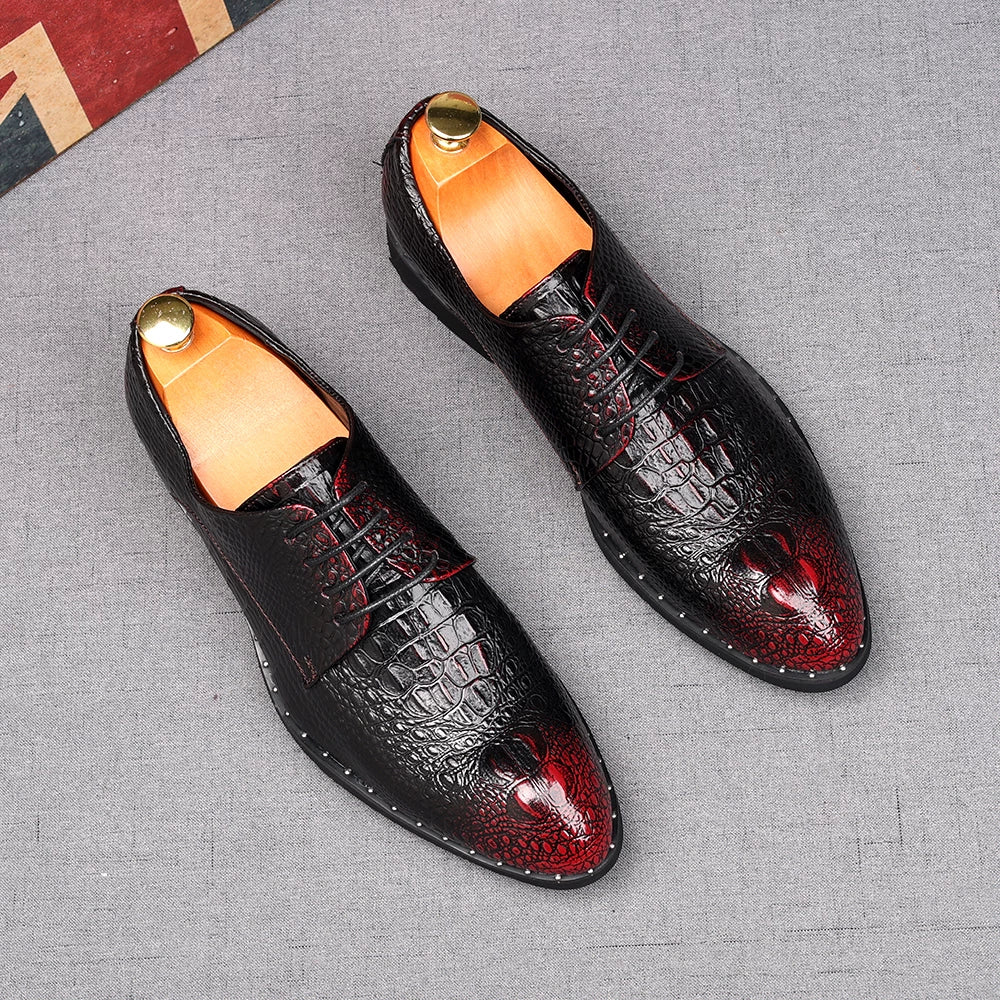 Men's Derby Shoes, Height Increasing, Handmade