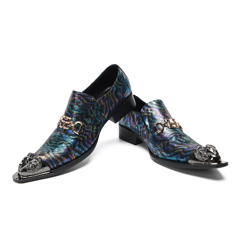 Men's Leather Dress Shoes – Pointed Toe, Business – Style 55