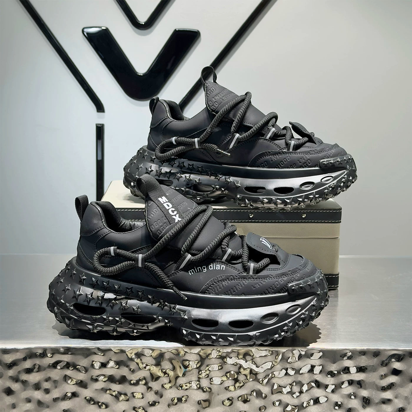 Men's Height-Increasing Platform Trendy Chunky Dad Sneakers 2026 Summer New