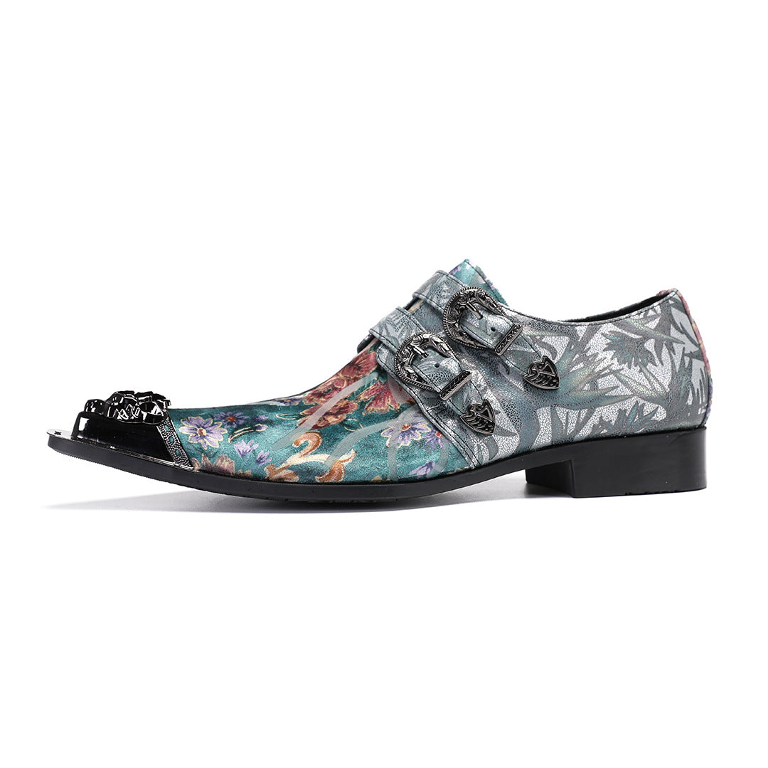 Men's Leather Loafers – Pointed Toe – Style 62