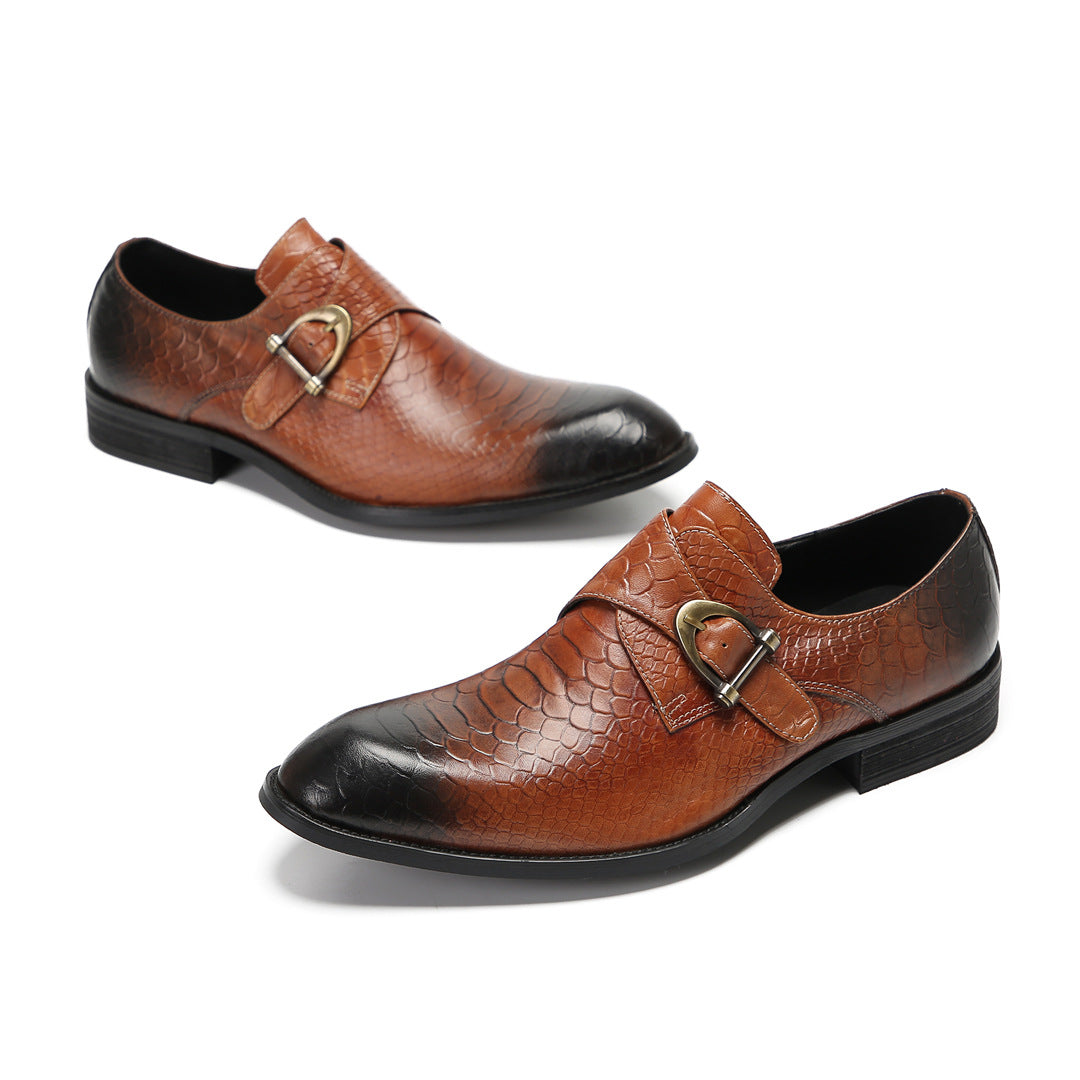 Men's Brown Leather Dress Shoes – Business, Wedding