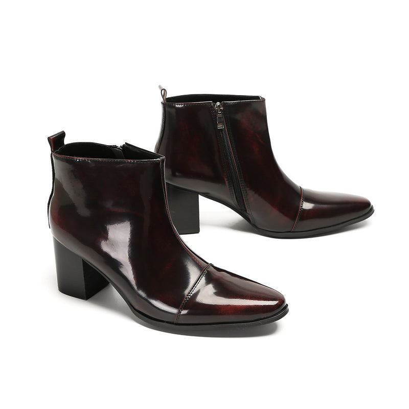 Men's Leather Martin Boots, Thick Sole