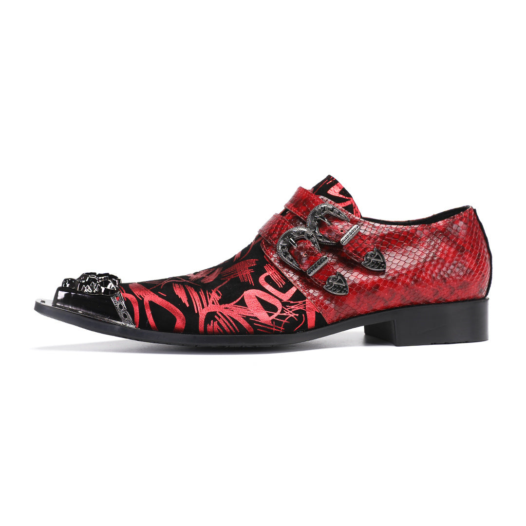 Men's Leather Dress Shoes – Pointed Toe, Lace-Up