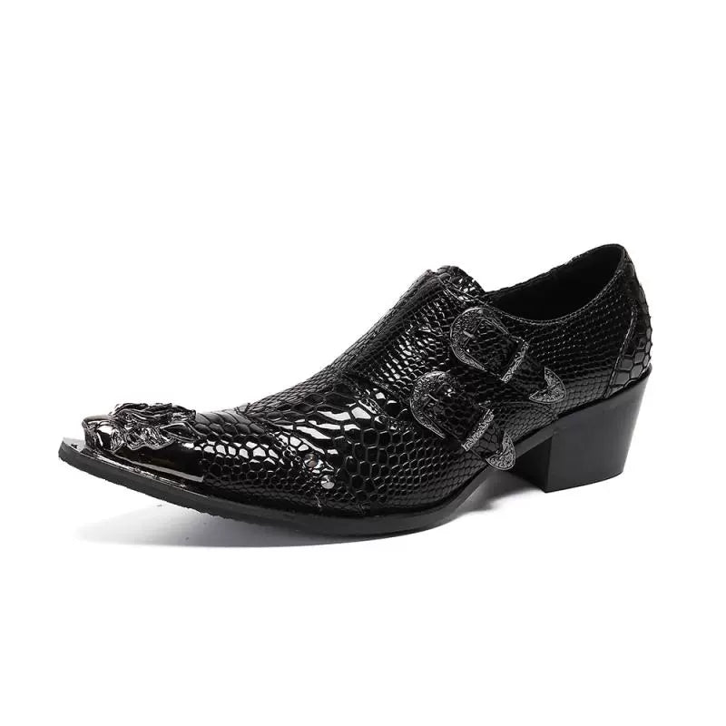 Men's Leather Casual Shoes – Pointed Toe, Business – Style 54