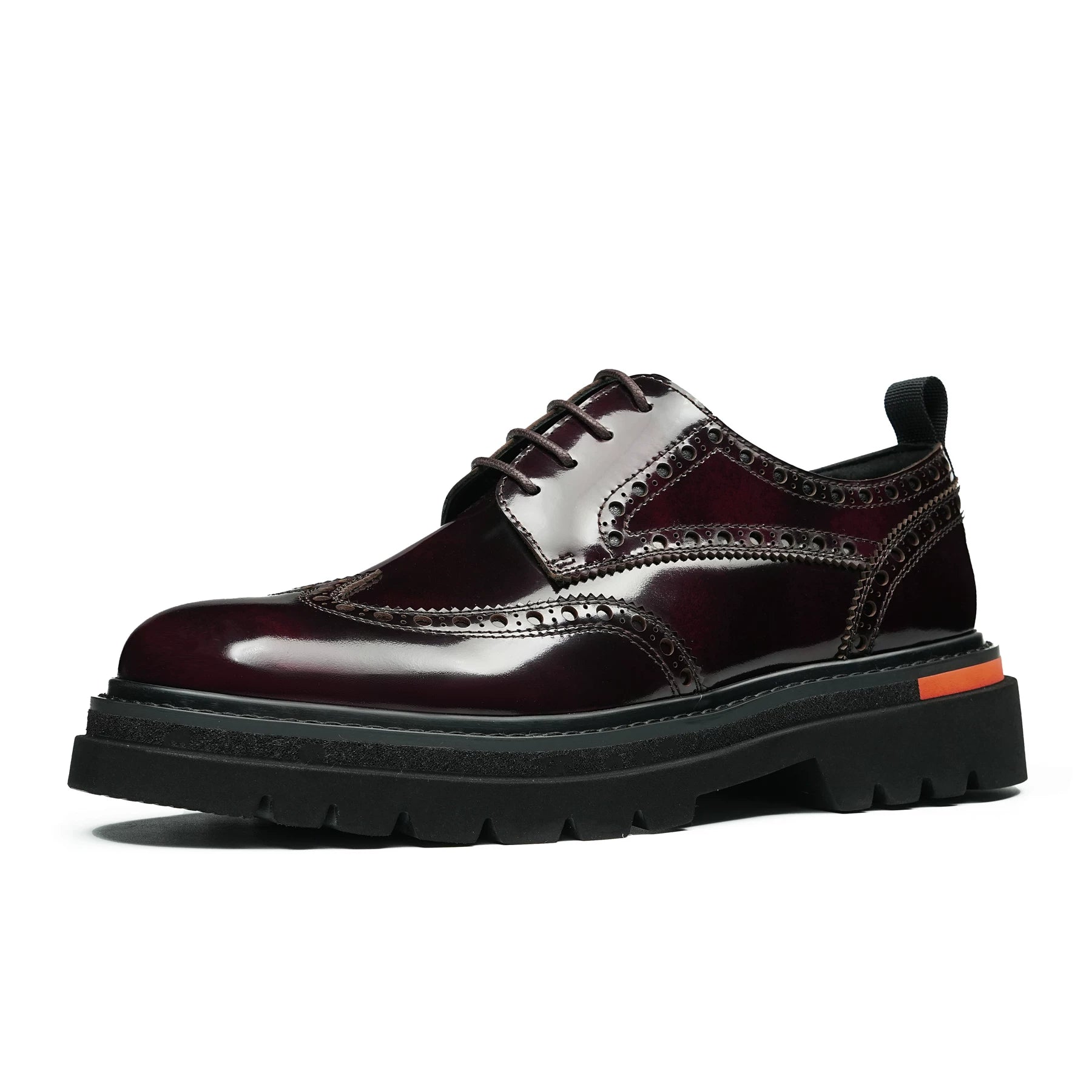 Men's Genuine Leather Derby Shoes, Height Increasing, Thick Sole