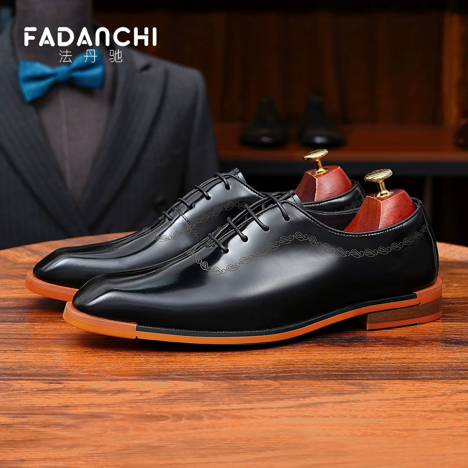 Men's Genuine Leather Oxford Shoes, Business, Formal