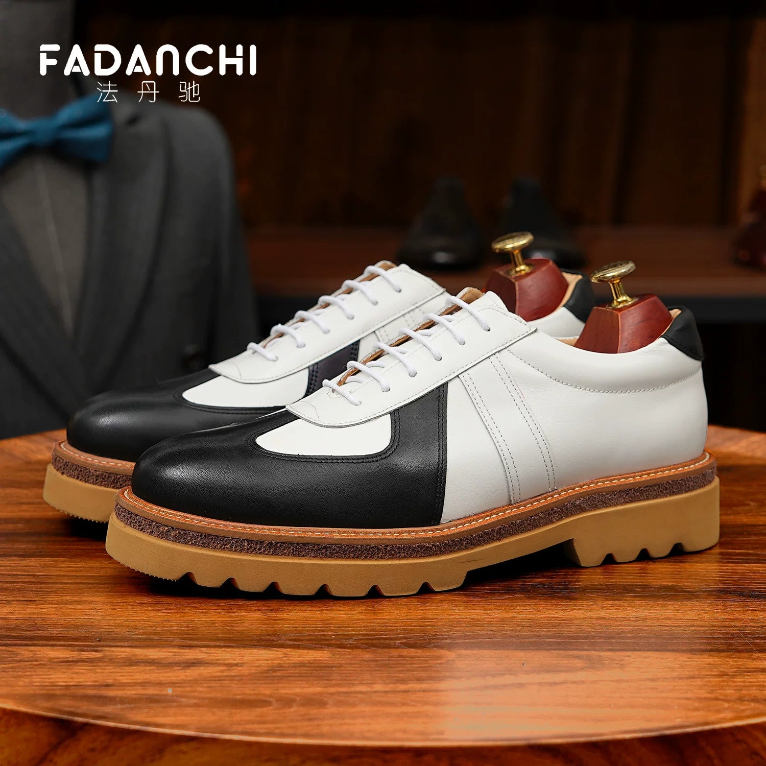 Men's Genuine Leather Leather Shoes, Height Increasing, Thick Sole