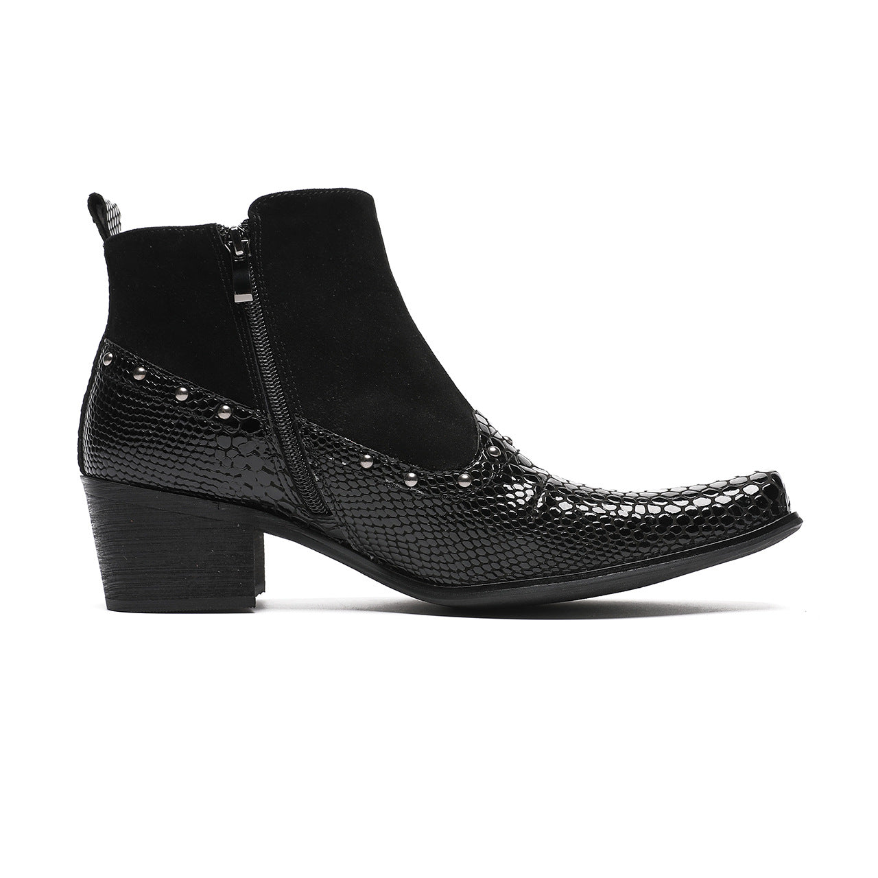 Retro cowhide foreign trade low boots dark metal brand punk boots men and women the same muffin thick-soled Martin boots tide