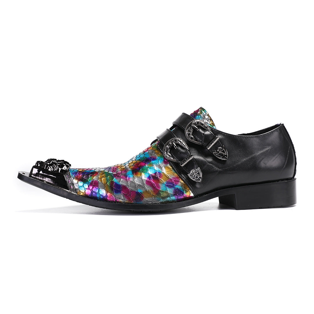 Men's Leather Derby Formal Shoes – Business, Wedding – Style 34