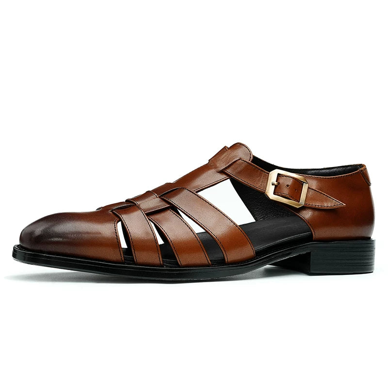 Men's Genuine Leather Sandals, Business, Formal