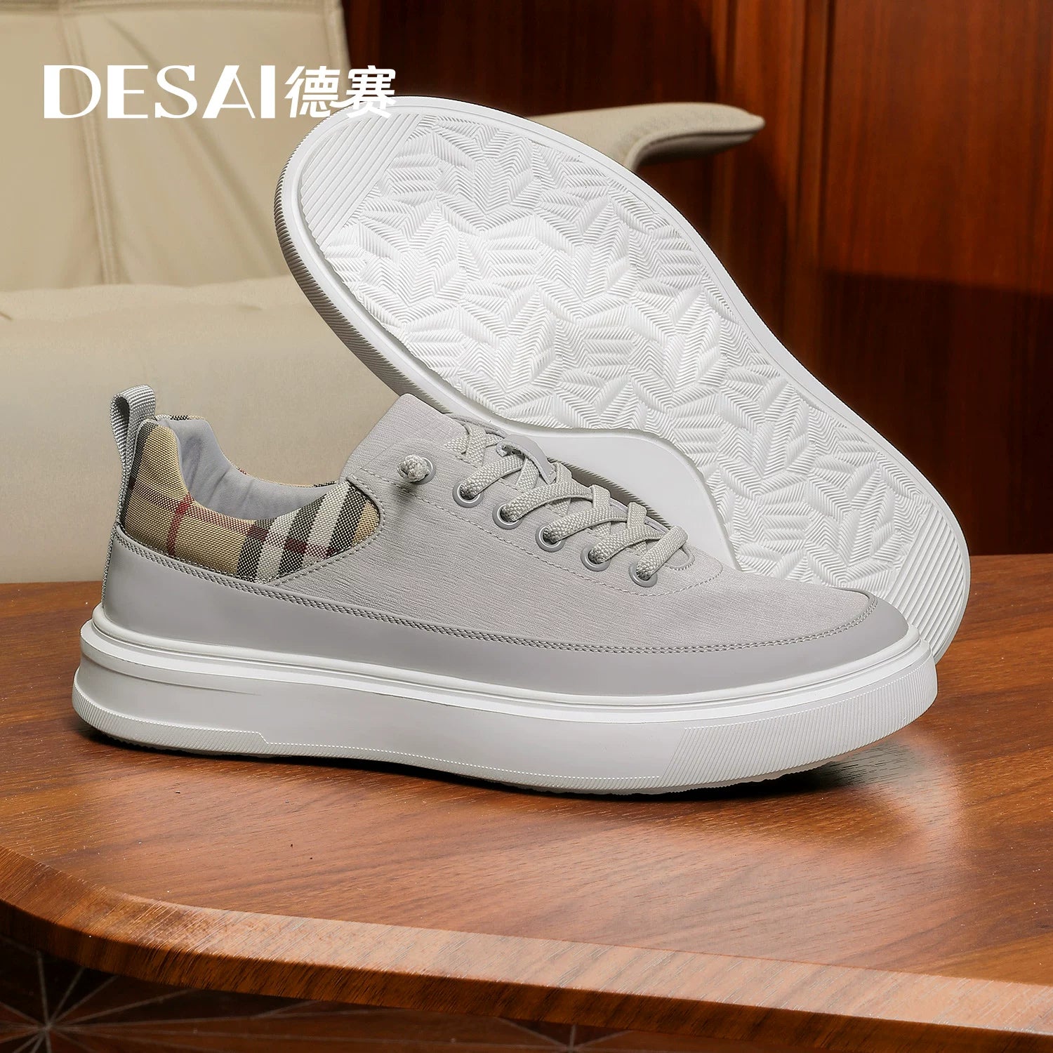 Men's Skate Shoes, Soft Sole, Vintage