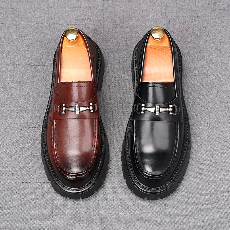 Men's Loafers, Height Increasing, Thick Sole