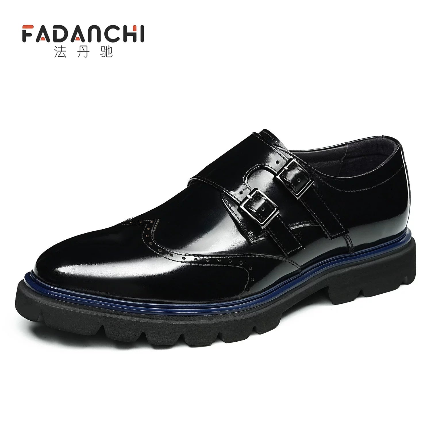 Men's Patent Leather Leather Shoes, Glossy, Business