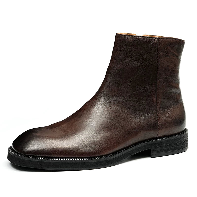 Men's Genuine Leather Martin Boots, British Style