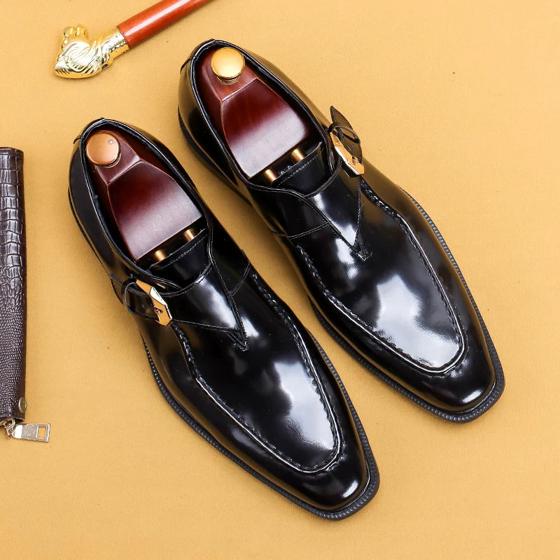 Men's Genuine Leather Leather Shoes, British Style, Business