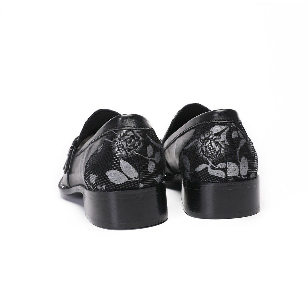 Men's Black Leather Dress Shoes – Business, Wedding – Style 59