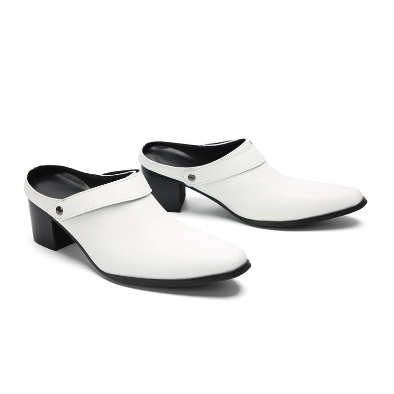 Men's White Slippers