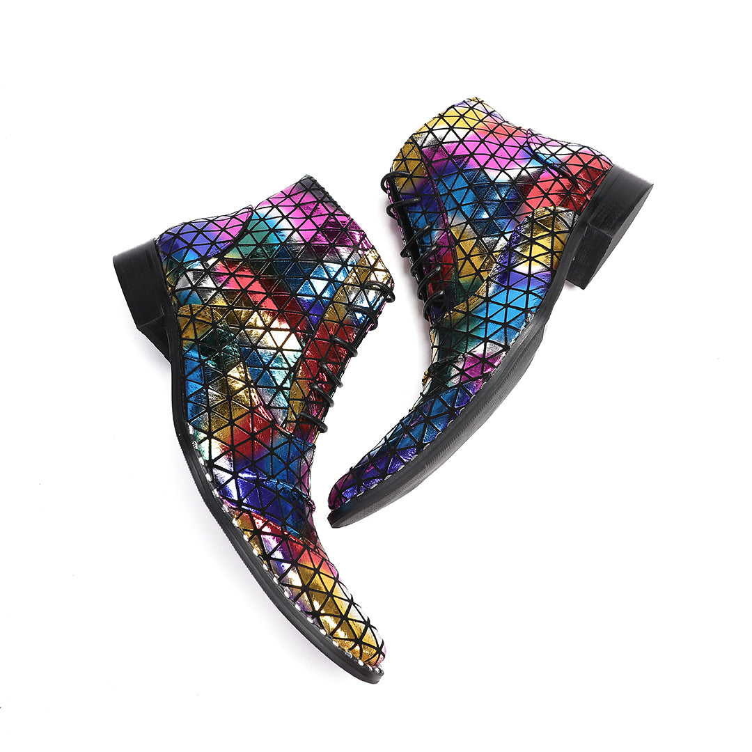 Men's Blue Leather Chelsea Boots – Style 21