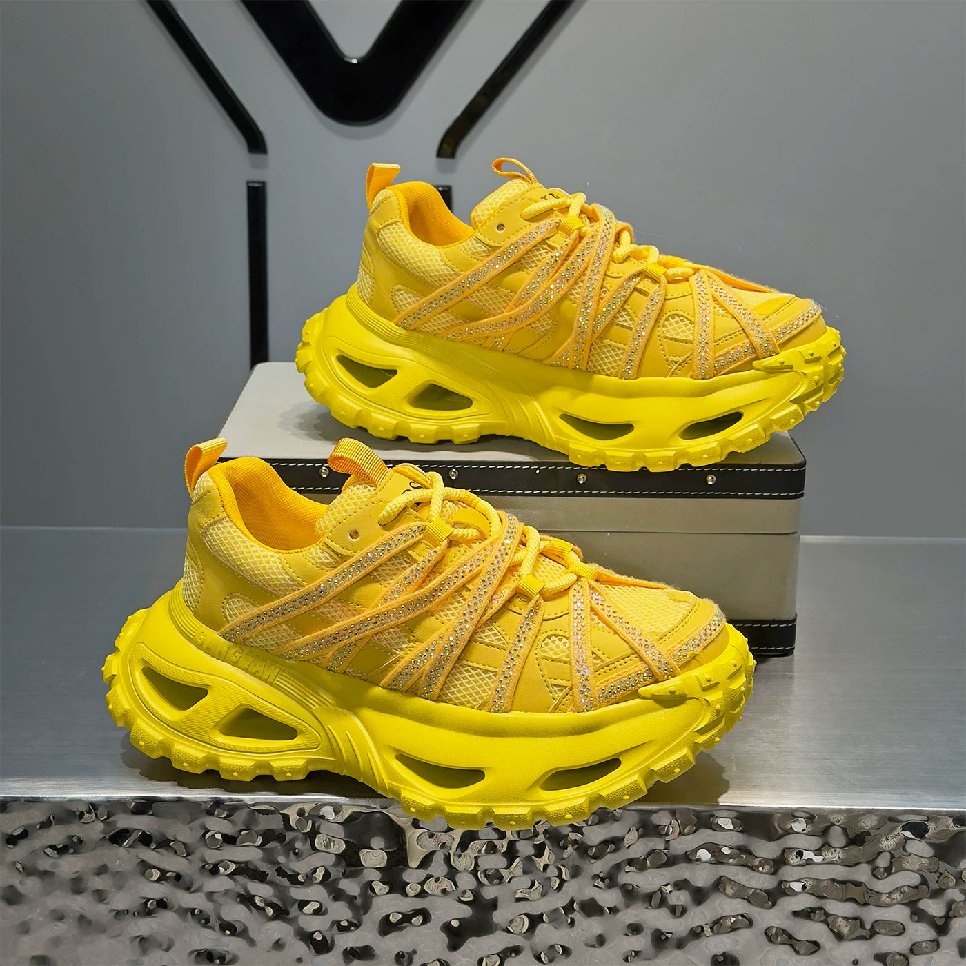 Men's Platform Trendy Chunky Dad Sneakers 2026 Summer New
