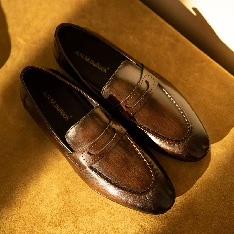 Men's Genuine Leather Loafers, Breathable, Handmade