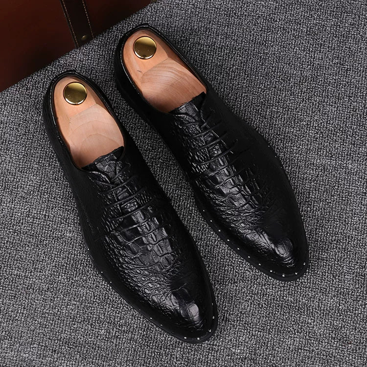 Men's Wedding Shoes, Height Increasing, Pointed Toe