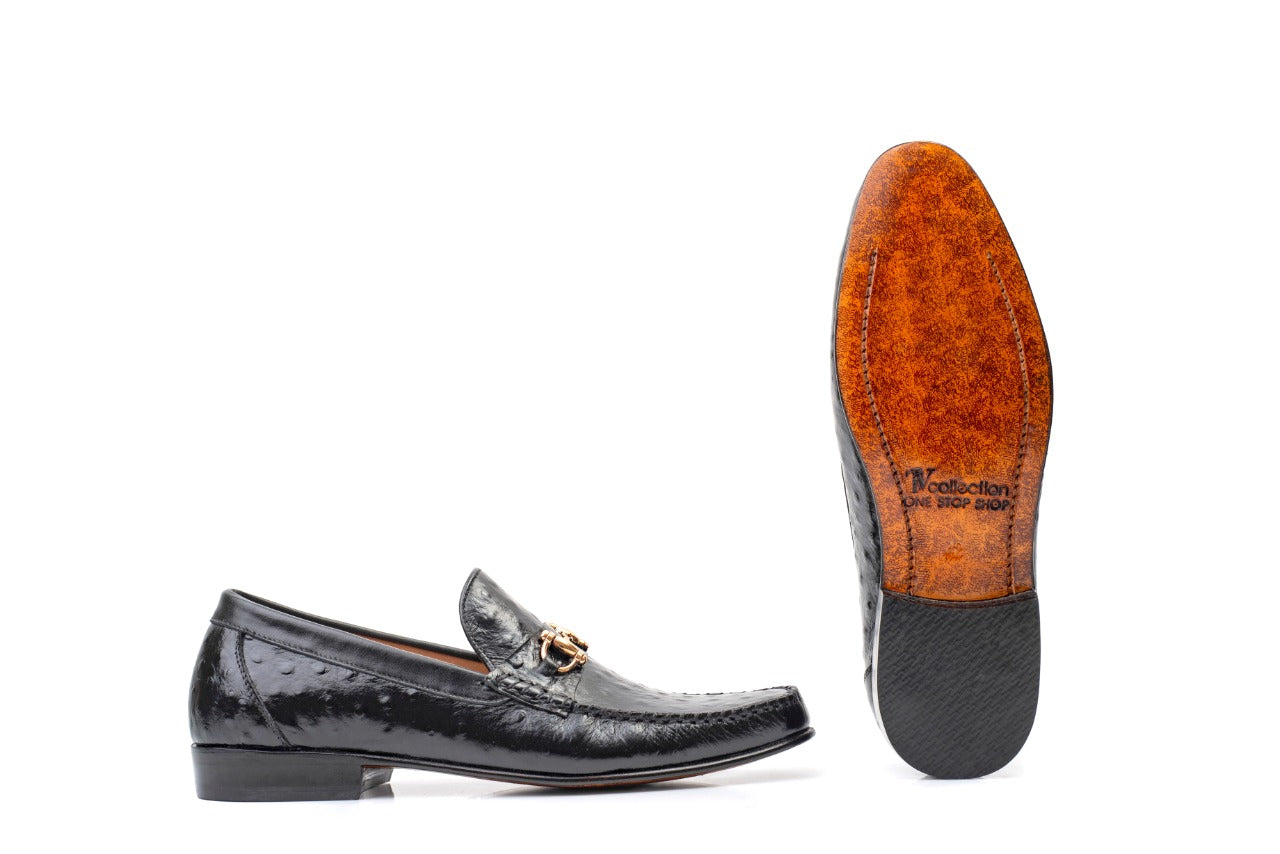 Men's Black Leather Formal Shoes, Style 9911
