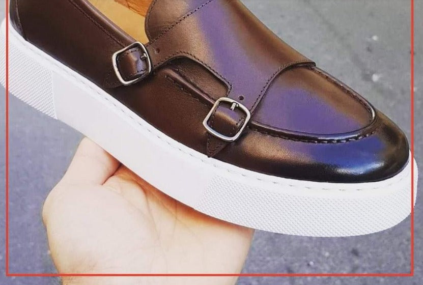 Men's Brown Leather Formal Shoes, Style 2775