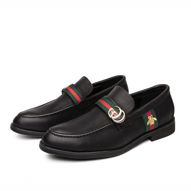 Men's Leather Formal Shoes, Pointed Toe, Slip-On, Style 5767
