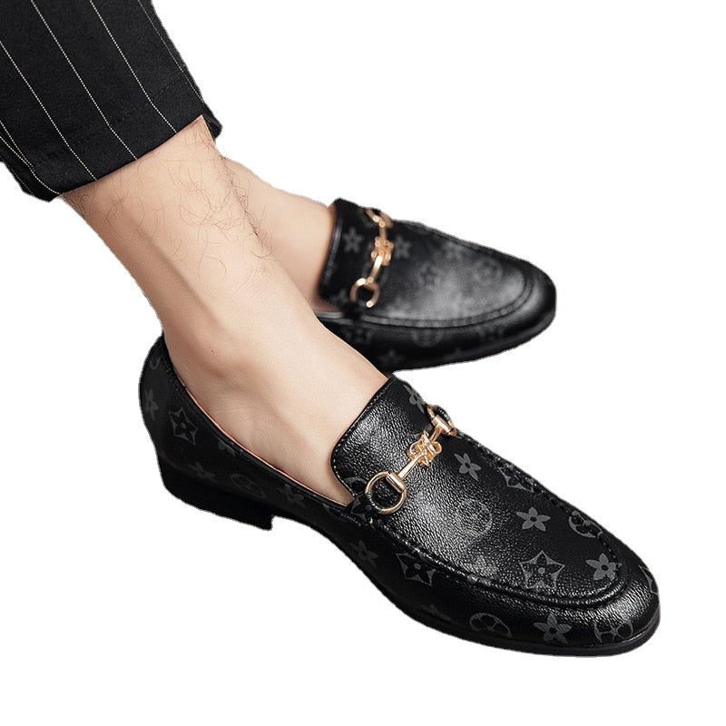 Men's Brown Moccasin Loafers, Party