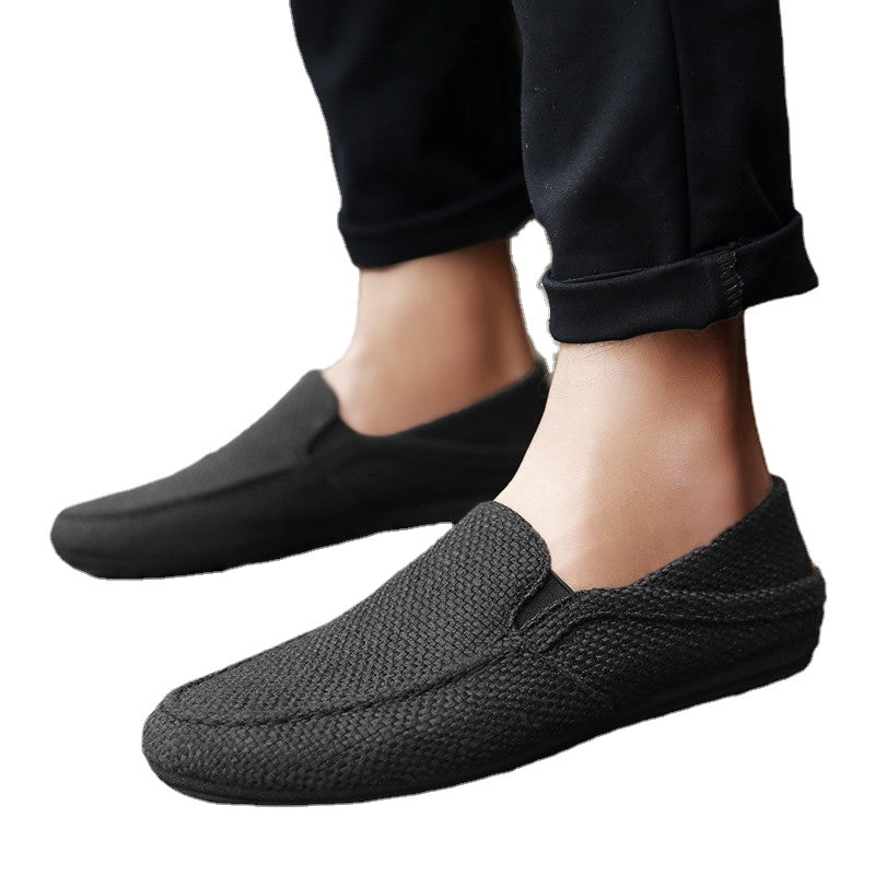 Men's Black Loafers, Style 8551