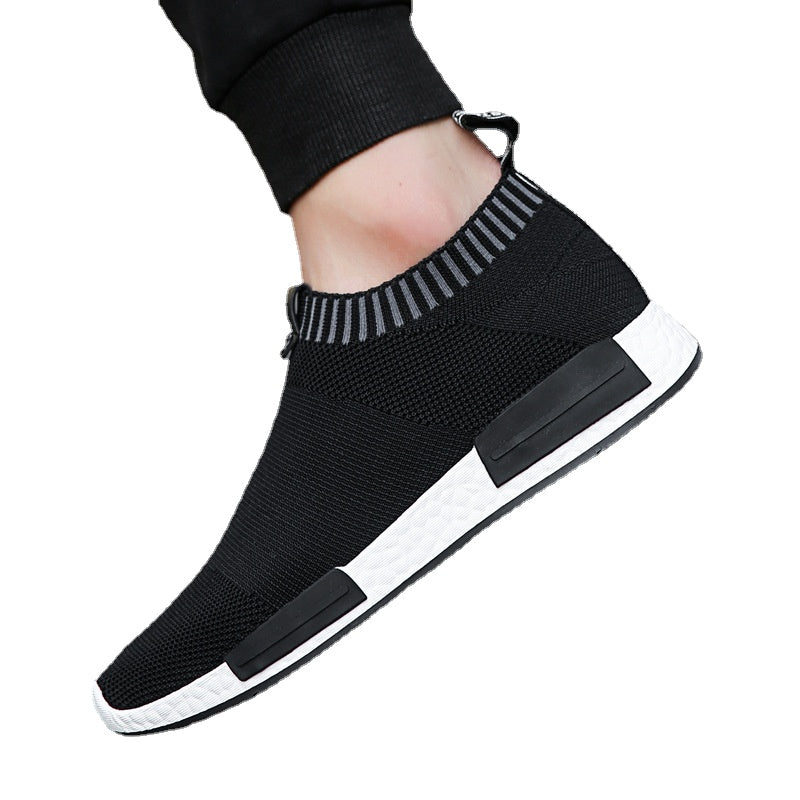 Men's Black Mesh Sneakers, Breathable, Style 6231