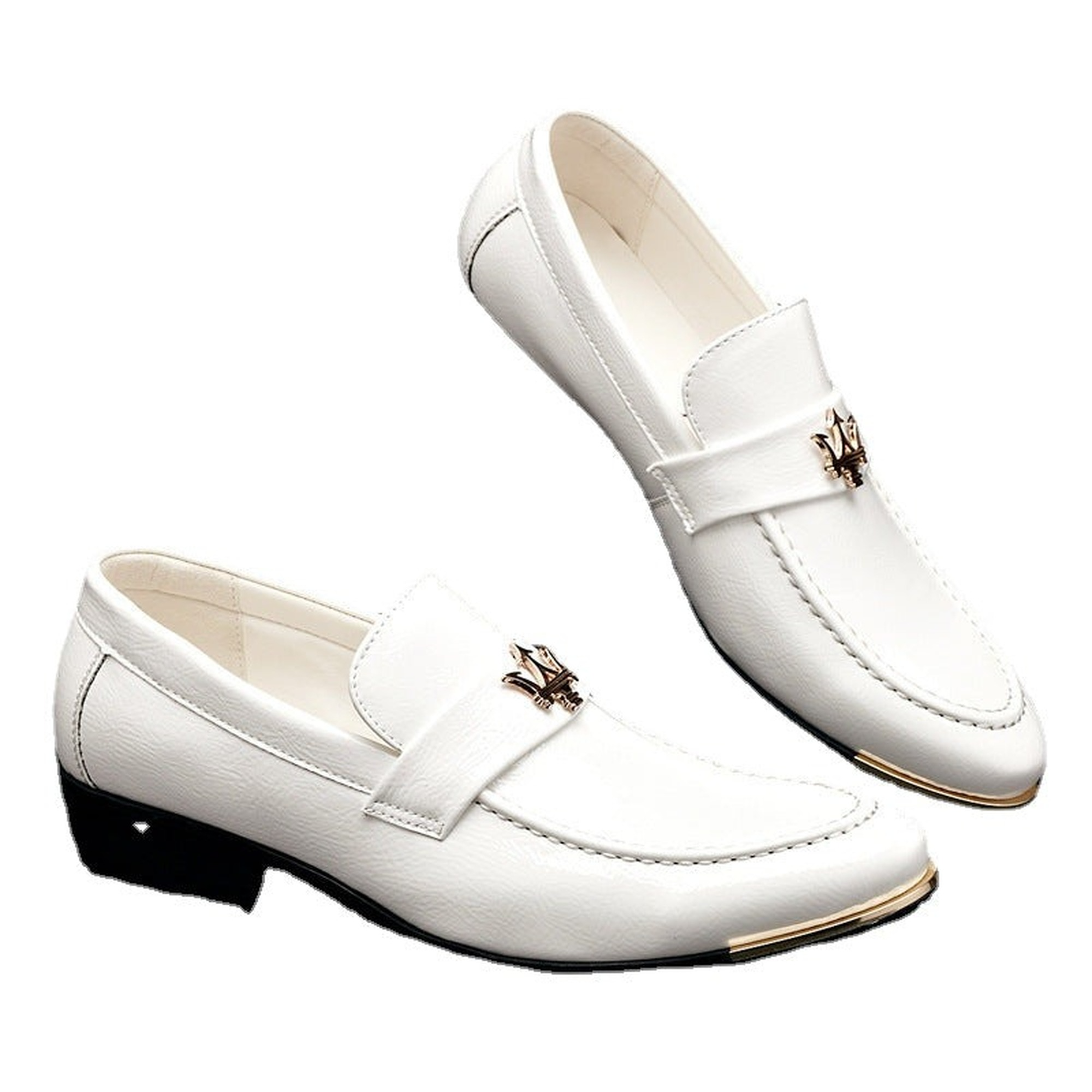 Men's Black Leather Formal Shoes, Pointed Toe, Business, Style 4151
