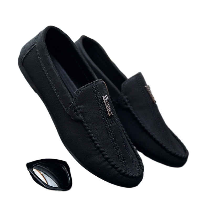 2024 new men's shoes summer loafers men's casual shoes Korean version low-top foot-fitting lazy shoes Doudou trendy shoes
