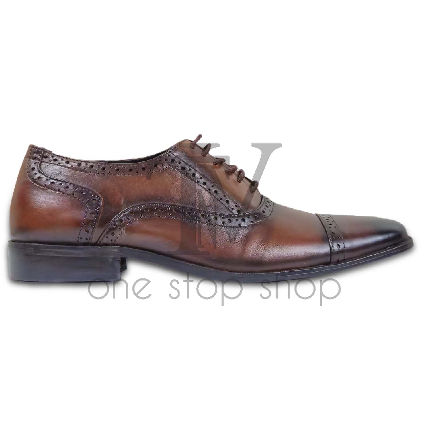 Men's Brown Leather Shoes, Style 2263