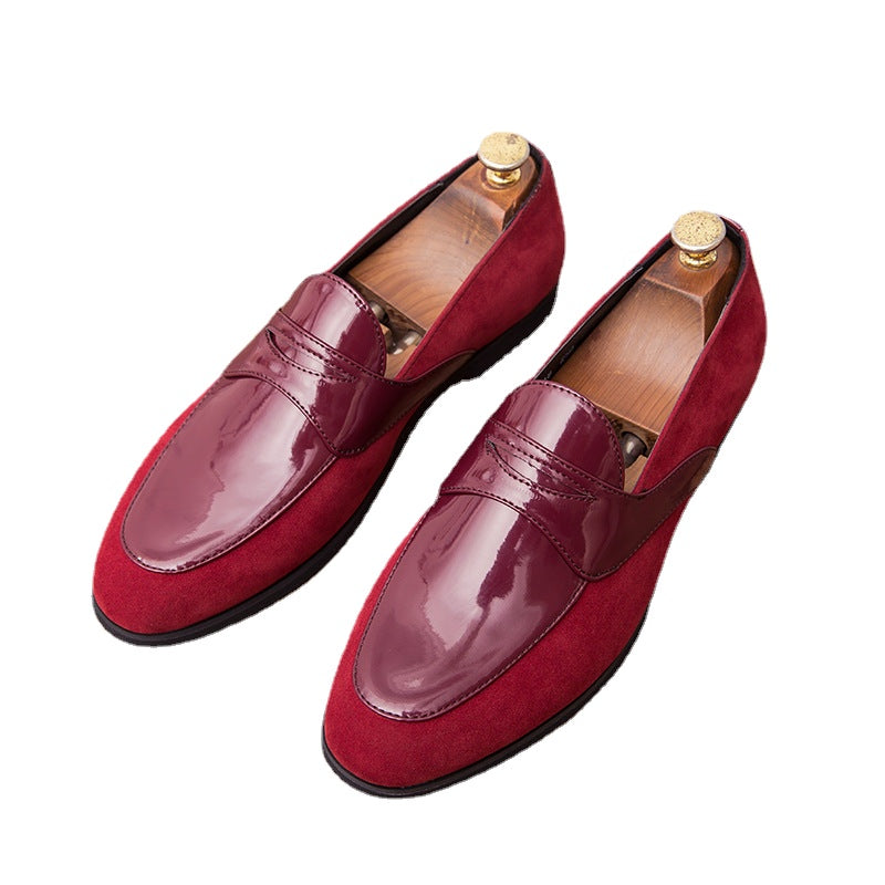 Men's Black Leather Formal Shoes, British Style, Style 6647