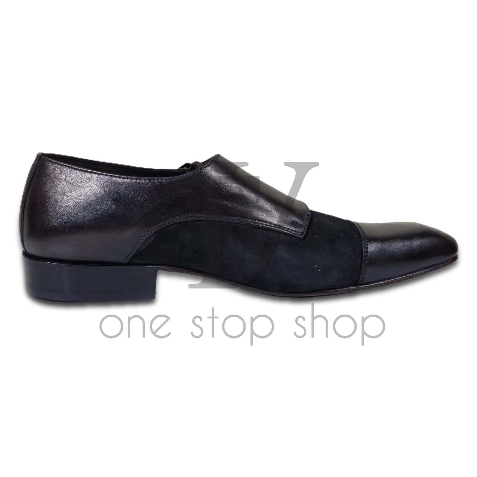 Men's Black Leather Formal Shoes, Style 5303