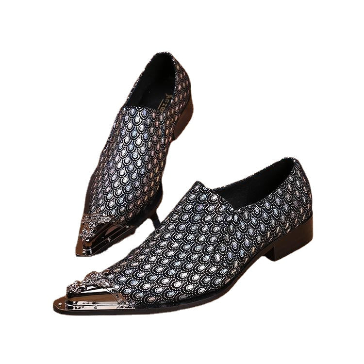 Men's Black Leather Casual Shoes – Business, British Style