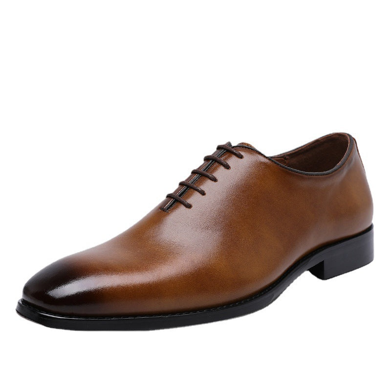 Men's Brown Leather Formal Shoes – Lace-Up, Business