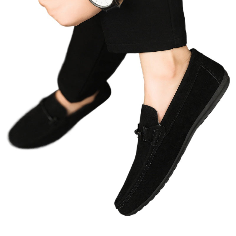 Spring and autumn social guy casual shoes trendy shoes Doudou shoes men lazy shoes cover feet and pedal men's shoes cross-border