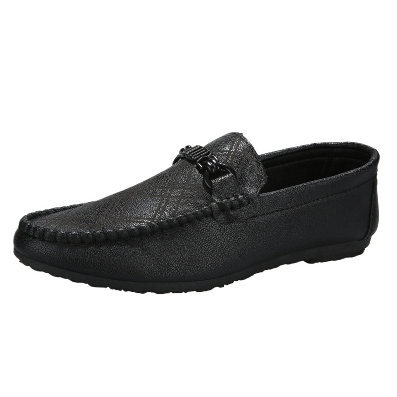 Summer Boys Black Casual Personality Loafers Male Students Kuaishou Reds Trend Shoes Social Lazy Shoes Male