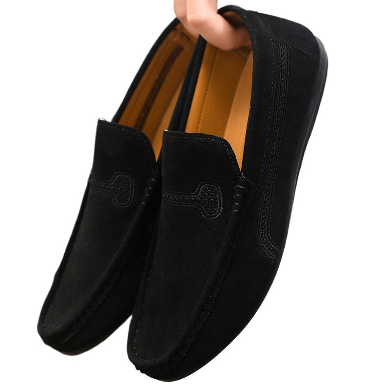 Spring and summer Doudou shoes men's casual shoes cloth shoes lazy shoes driving breathable one pedal men's shoes foreign trade large size 4546