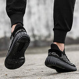 Lightweight Safety Shoes Men Women Work Shoes Steel Toe Walking Shoes Breathable Fashion Line Wear-Resistant Sneakers Slip On Trainers Running Shoes