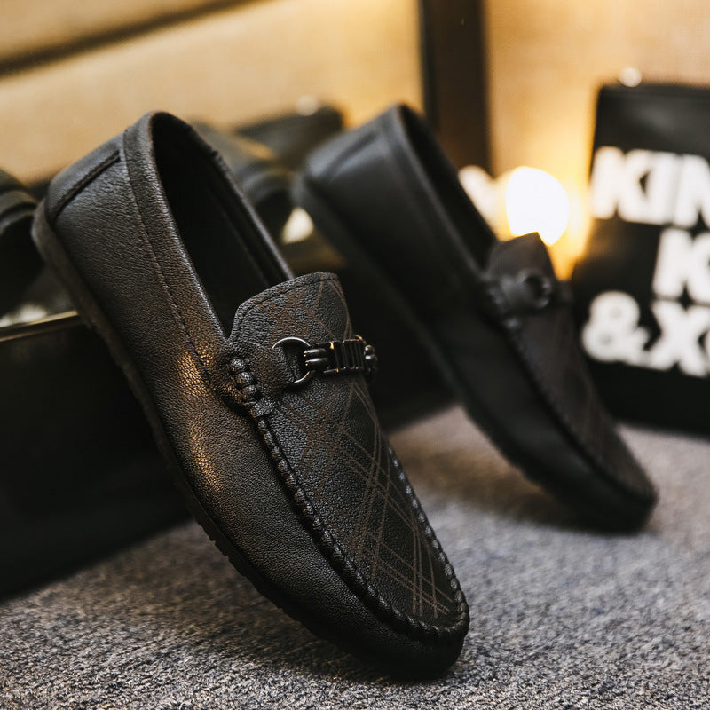 Summer Boys Black Casual Personality Loafers Male Students Kuaishou Reds Trend Shoes Social Lazy Shoes Male